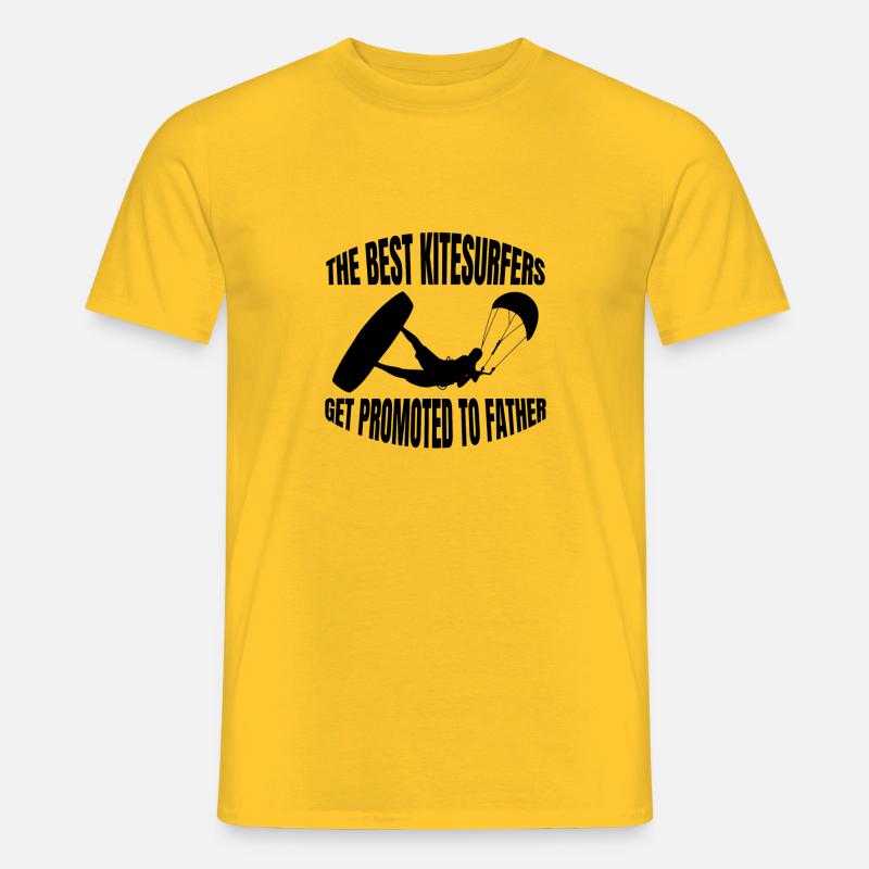 Kitesurfer Surfen Geschenk Windsurfing Windsurfer - Männer T-Shirt - Gelb