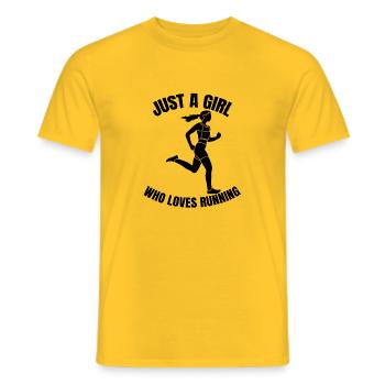 Joggeurs course course fit jogging cardio training - T-shirt homme - jaune - Devant - AI Model Male 178 dark (178cm)
