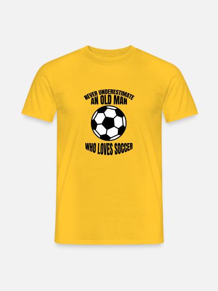 Fußballmannschaft Fußballverein Fußballspieler - Männer T-Shirt - Gelb