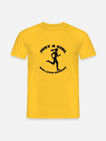 Jogger rennen fit Cardio Training laufen joggen - Männer T-Shirt - Gelb
