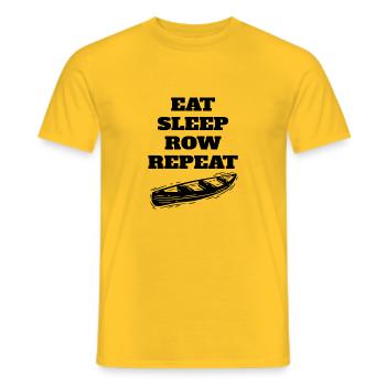 Ruderer Ruderteam Rudersport Rudern Ruderverein - Männer T-Shirt - Gelb - Vorne - AI Model Male 178 dark (178cm)