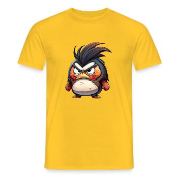Ich bin nicht glücklich! - Männer T-Shirt - Gelb - Vorne - AI Model Male 178 dark (178cm)