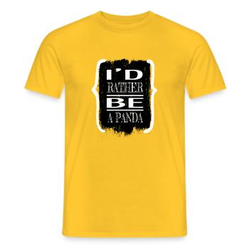 Cadeau cool anniversaire cadeau bday koala coati - T-shirt homme - jaune - Devant - AI Model Male 178 dark (178cm)