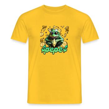 Pepe the Frog - Männer T-Shirt - Gelb - Vorne - AI Model Male 178 dark (178cm)