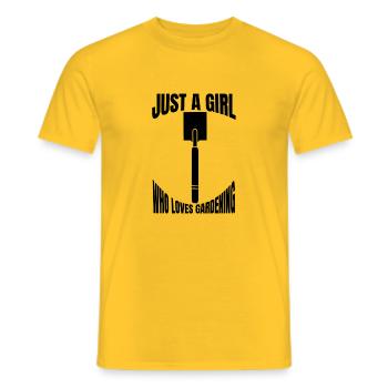 Garden Gardener Home Gardener Orchard Gift - Men's T-Shirt - yellow - Front - AI Model Male 178 dark (178cm)