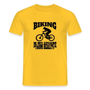 Fahrrad Radfahrer Fahrradfahrer Radfahren Radeln - Männer T-Shirt - Gelb - Vorne - AI Model Male 178 dark (178cm)
