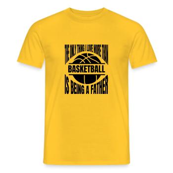 Basket-ball Équipe de basket-ball Basketteur - T-shirt homme - jaune - Devant - AI Model Male 178 dark (178cm)
