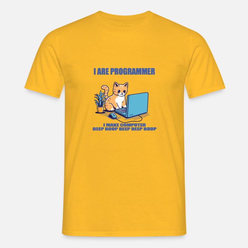 Ich bin Programmierer - Männer T-Shirt - Gelb