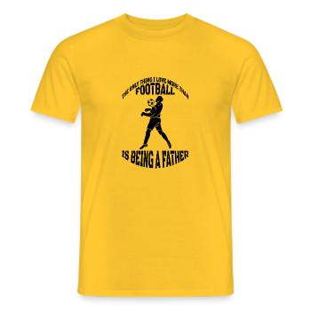 Conception de football Équipe de football Joueur de football - T-shirt homme - jaune - Devant - AI Model Male 178 dark (178cm)