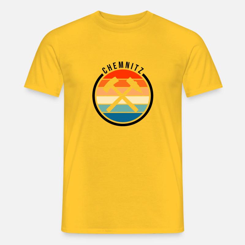 Chemnitz Symbol Design - Männer T-Shirt - Gelb