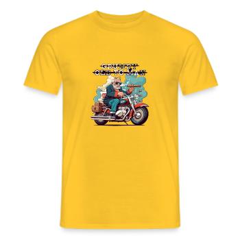 GRUMPY OLD MAN - Men's T-Shirt - yellow - Front - AI Model Male 178 dark (178cm)
