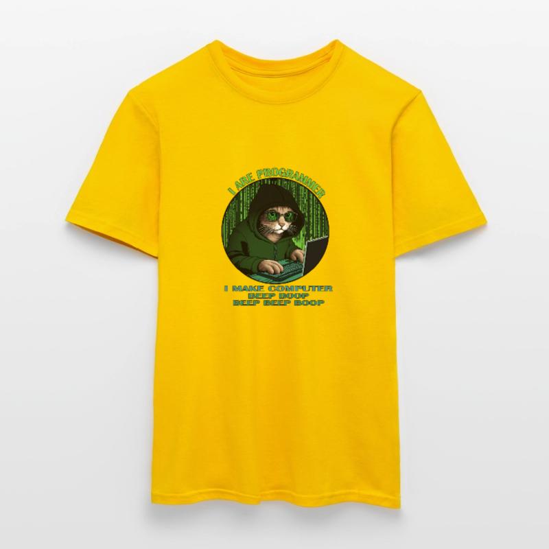Je suis programmeur, vert, programmateur chat T-shirt homme