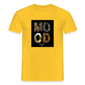Krypto-Mood – Die Welt der Digitalwährungen - Männer T-Shirt - Gelb - Vorne - AI Model Male 178 dark (178cm)