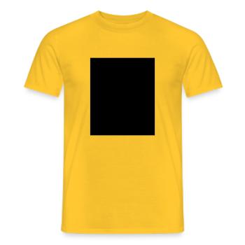 BLACK Bar Black Censored - Men's T-Shirt - yellow - Front - AI Model Male 178 dark (178cm)