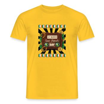 St. Patrick's Tag 2 - Männer T-Shirt - Gelb - Vorne - AI Model Male 178 dark (178cm)