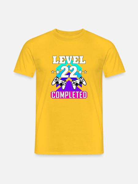 gaming birthday haha like - Men's T-Shirt - yellow