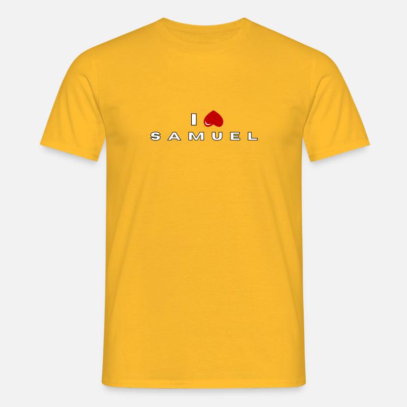 I hate Samuel - Men's T-Shirt - yellow
