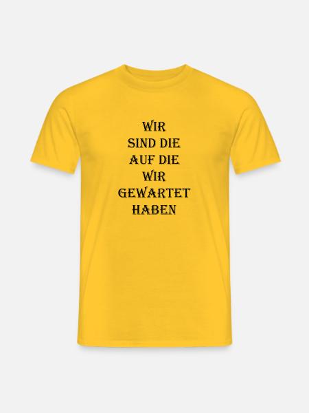 Wir sind die absolut besten - Männer T-Shirt - Gelb