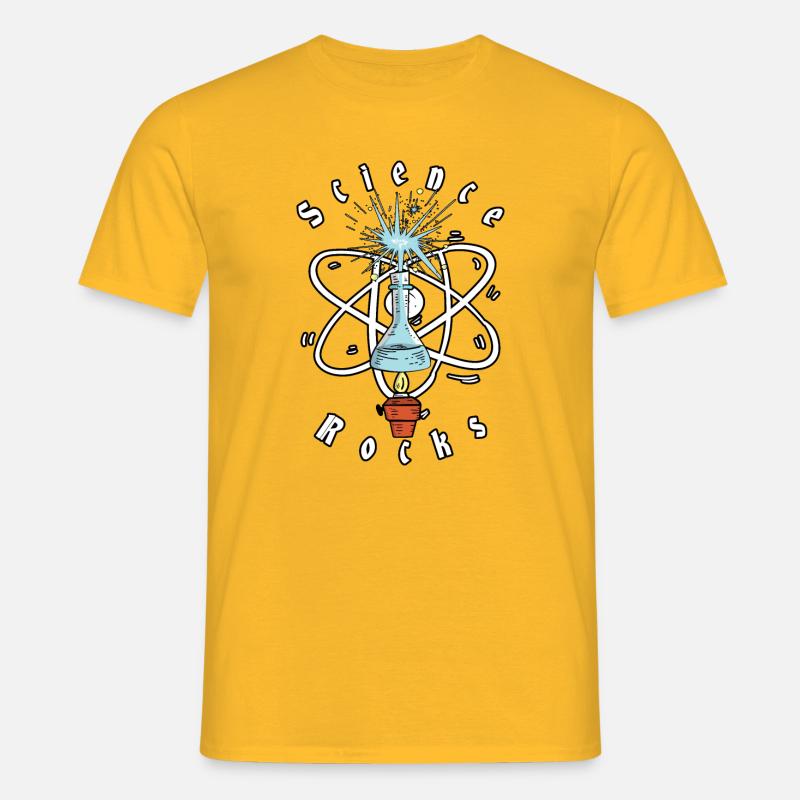 Science Physics rocks - Men's T-Shirt - yellow