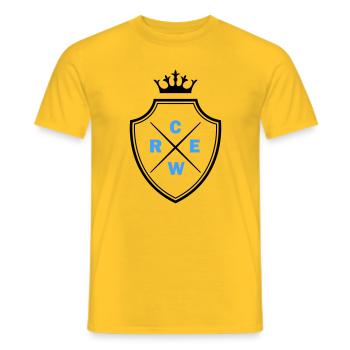 crew - Männer T-Shirt - Gelb - Vorne - AI Model Male 178 dark (178cm)
