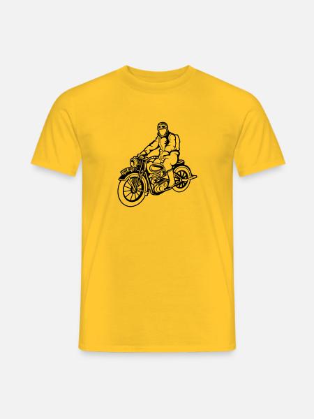 Chopper / Motorcycle 04_schwarz - Men's T-Shirt - yellow