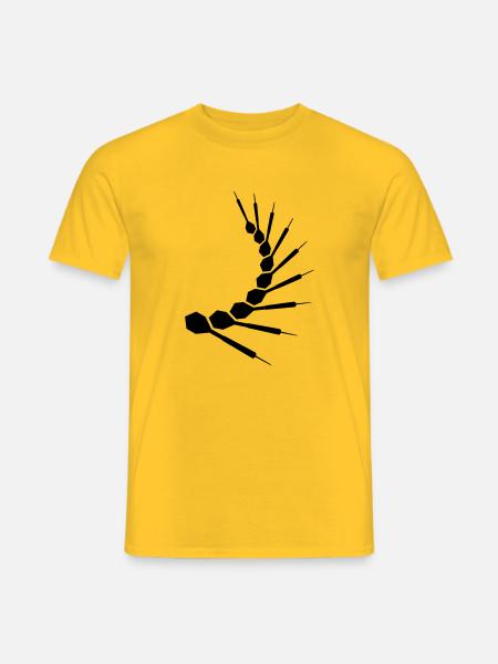 Dart Pattern - Männer T-Shirt - Gelb