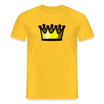 Krone - Männer T-Shirt - Gelb - Vorne - AI Model Male 178 dark (178cm)