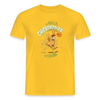 Chickenzales Chili Epic Sauce - Männer T-Shirt - Gelb - Vorne - AI Model Male 178 dark (178cm)