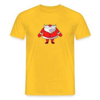 Christmas Santa Costume - Männer T-Shirt - Gelb - Vorne - AI Model Male 178 dark (178cm)