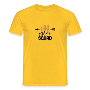 Sister squad - Men's T-Shirt - yellow - Front - AI Model Male 178 dark (178cm)