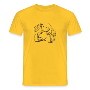einsam - Männer T-Shirt - Gelb - Vorne - AI Model Male 178 dark (178cm)