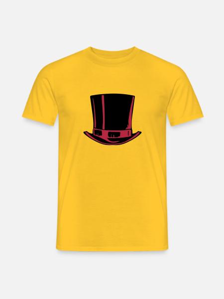 grand chapeau haut 2509 - T-shirt homme - jaune