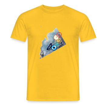 Love - Männer T-Shirt - Gelb - Vorne - AI Model Male 178 dark (178cm)
