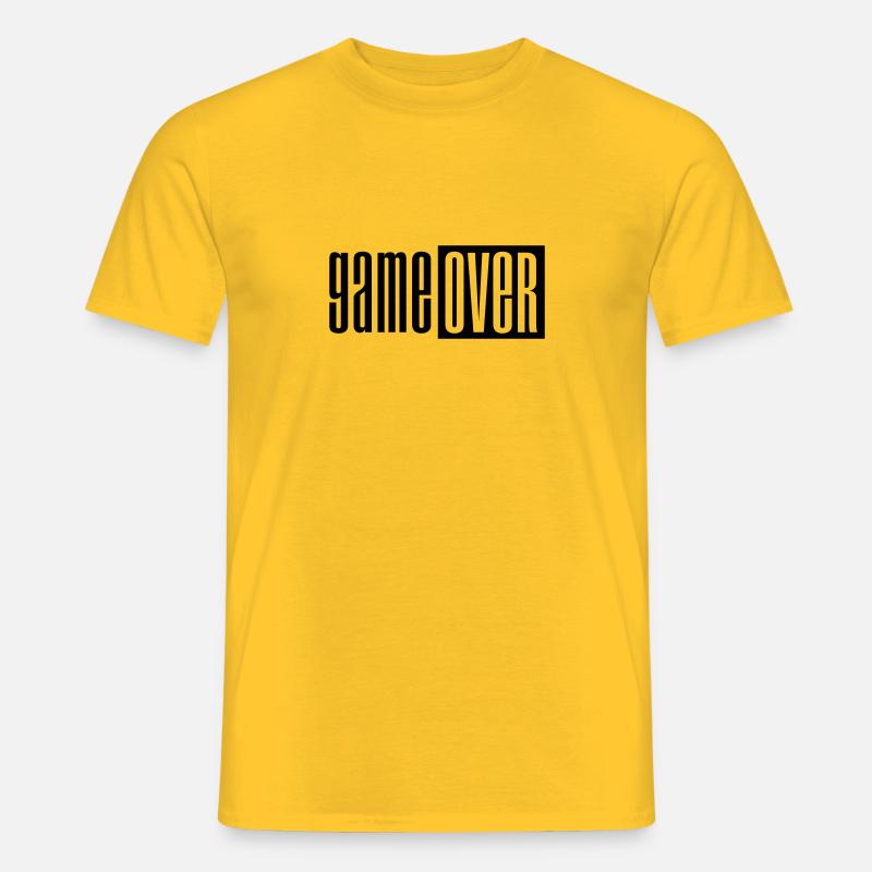 Game over deluxe - Männer T-Shirt - Gelb