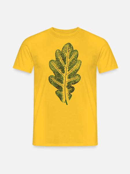 Oak leaf natural green / leaf / oak / tree - Men's T-Shirt - yellow