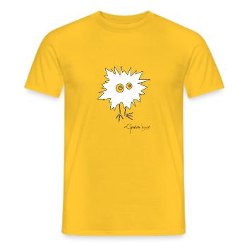 Woolly Beastie flashed © Chyropterum Innoxius - Men's T-Shirt - yellow - Front - AI Model Male 178 dark (178cm)