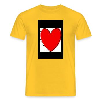 Cadeau pour la fête des mères : Idée de cadeau pour la fête des mères - T-shirt homme - jaune - Devant - AI Model Male 178 dark (178cm)