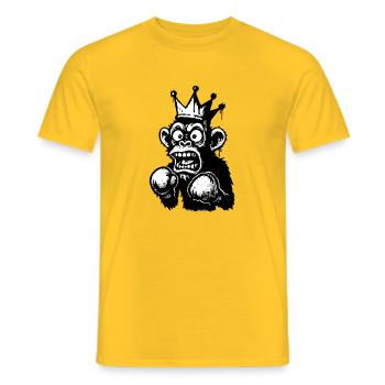 Écrasement Monkey King Illustration - T-shirt homme - jaune - Devant - AI Model Male 178 dark (178cm)