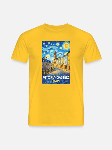 Vitoria-Gasteiz Spain - Men's T-Shirt - yellow