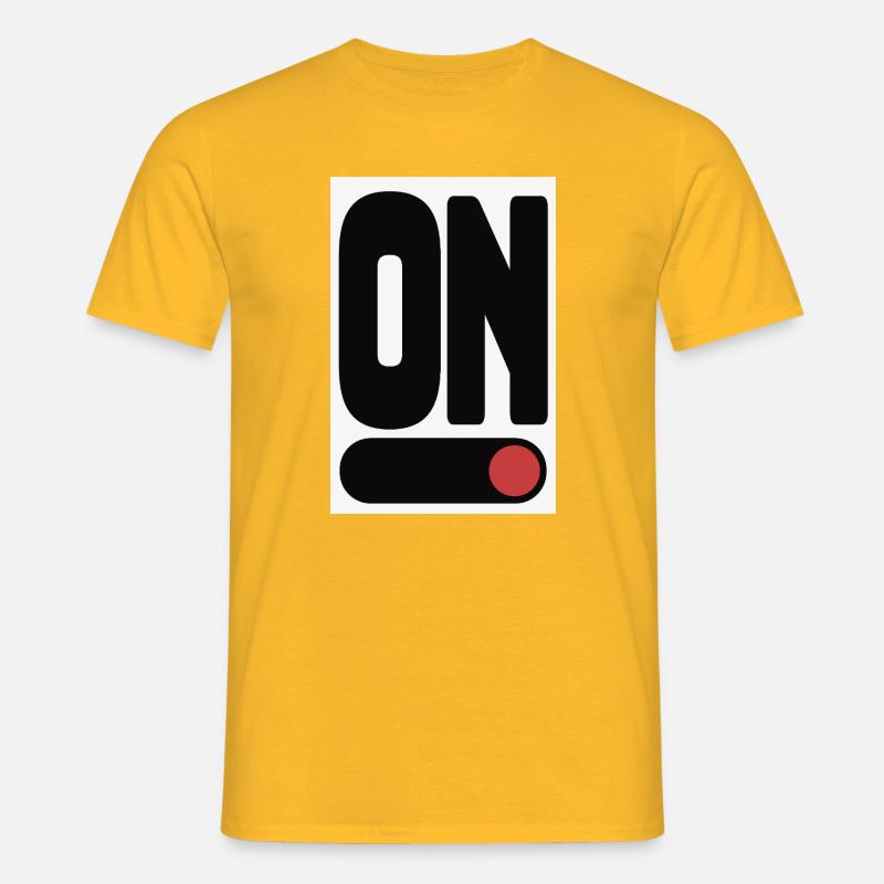 ON Statement Poster Minimal Design - T-shirt herr - gul