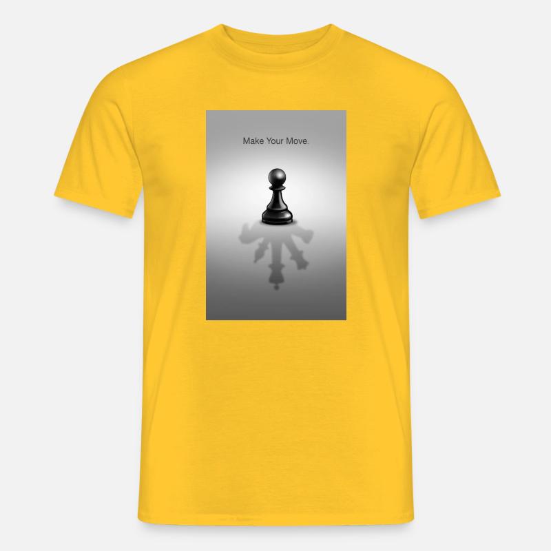 Make Your Move Minimal Mindset Design - T-shirt homme - jaune