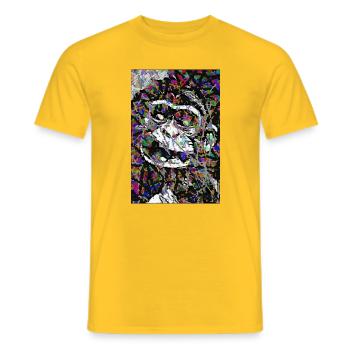 Hidden - Men's T-Shirt - yellow - Front - AI Model Male 178 dark (178cm)