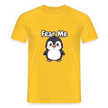 Crains Moi Penguin - T-shirt homme - jaune - Devant - AI Model Male 178 dark (178cm)