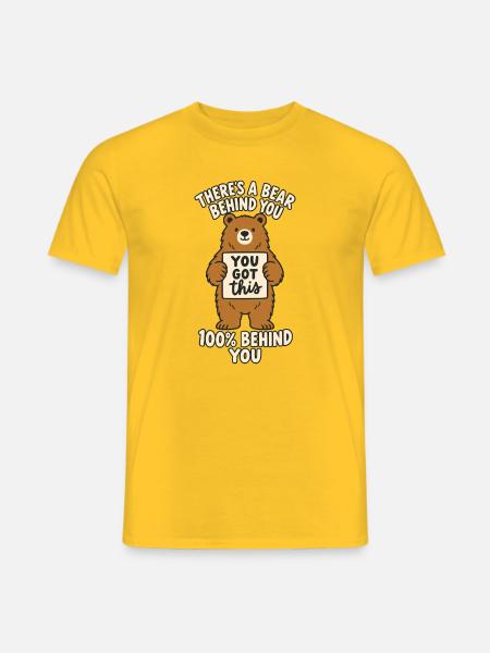 Bärenrücken - Männer T-Shirt - Gelb