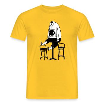 Wandmalereien - Männer T-Shirt - Gelb - Vorne - AI Model Male 178 dark (178cm)