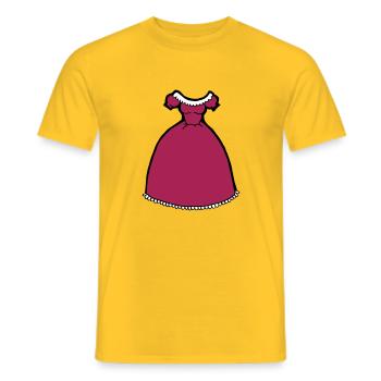 Ball Gown Comic Girl Princess Gift Women - Men's T-Shirt - yellow - Front - AI Model Male 178 dark (178cm)