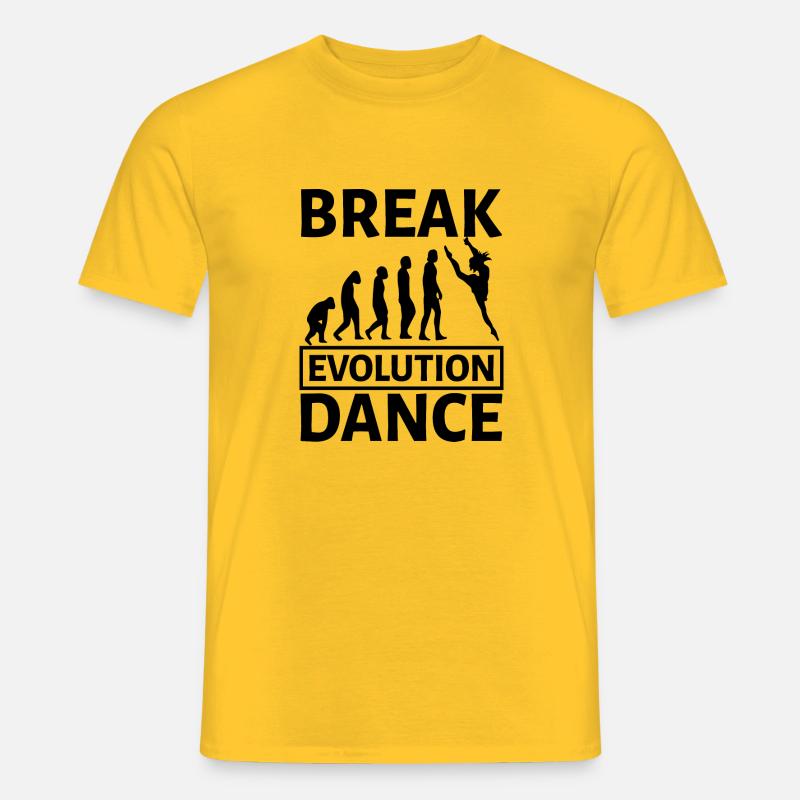 Dancing Dance Music - Männer T-Shirt - Gelb