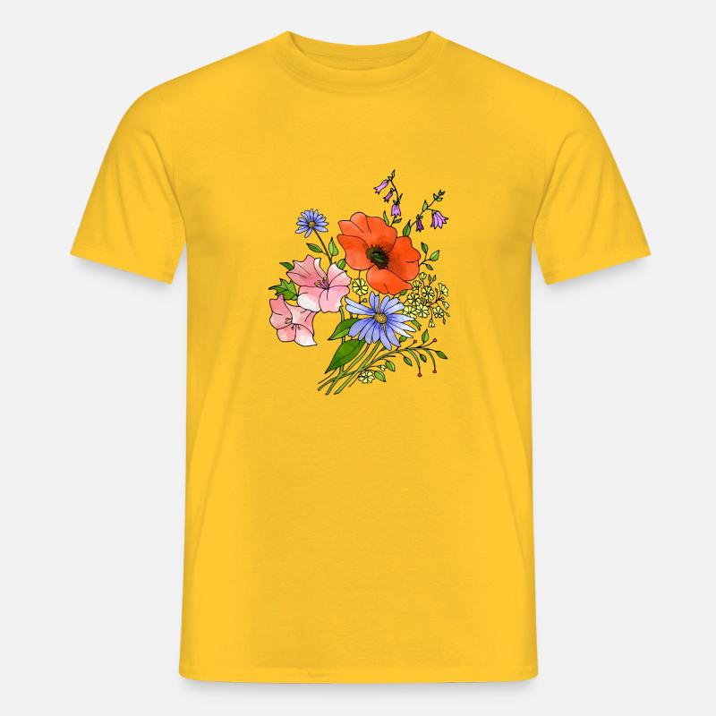 Blumen - Männer T-Shirt - Gelb