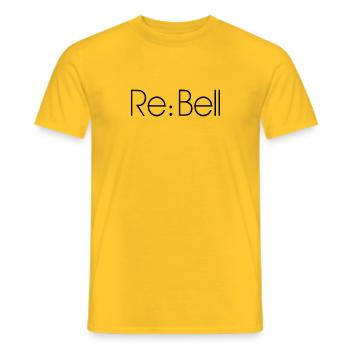 Re: Bell - Männer T-Shirt - Gelb - Vorne - AI Model Male 178 dark (178cm)