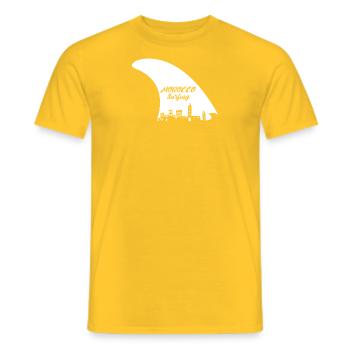 Morocco Surfing - T-shirt homme - jaune - Devant - AI Model Male 178 dark (178cm)